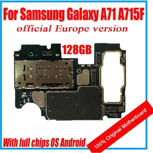 Europe Version for SM-A715F Mainboard with Full Chips Original Unlocked for Samsung A71 motherboard A715F Motherboard