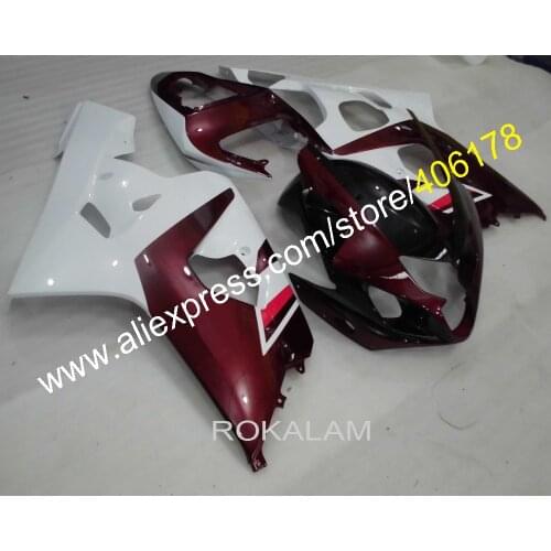 GSXR600 750 04 05 K4 Fairing For Suzuki GSX-R600 GSX-R750 2004 2005 Pink Black Race Fairing (Injection Molding)