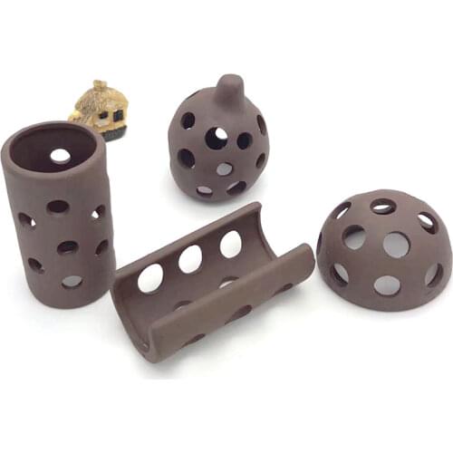 Ceramic Aquarium Decoration Fish Shrimps Shelter House Pottery Scorpion House Canister Simulation Stone Fish Tank Decor