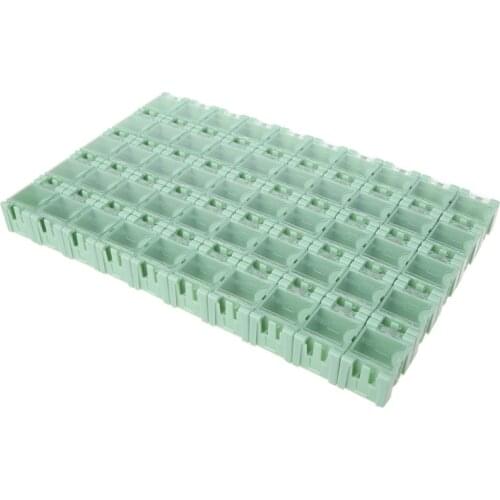 50 Pcs/Set SMD SMT Electronic Component Container Mini Storage Boxes kit