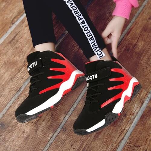 Kids' Sneakers Student shoes Boys Basketball Shoes High Top Children Basketball Sneakers Boys Sports Shoes Kids Training Shoes