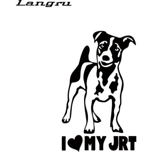 Langru New Style Car Styling Vinyl Decal Dog Love Car Sticker Accessories Decorative JDM
