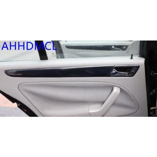 Car Interior Mouldings Modification Decorative Trim Frame Interior Sequins Carbon Fiber Color For Bora 2008 2009 2010 2011 2012