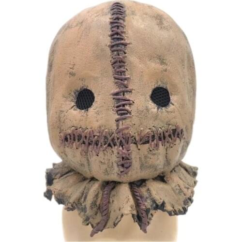 New sack man mask don’t mess with children face mask cloth bag latex headgear scarecrow mask christmas mask party