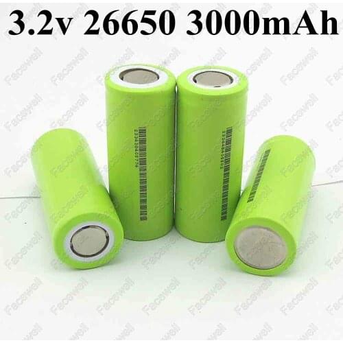 Power bank 8pcs High power lifepo4 26650 3.2v battery 3000mah 30A 10C batteries 26650 For Power tools ebike pack diy flashlight
