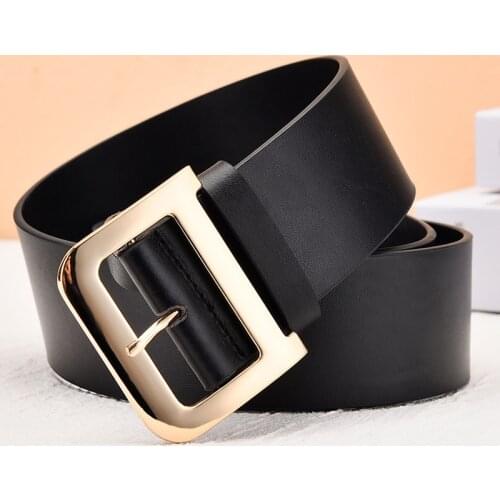 Aoluolan2020 NEW luxury Fashion D style womens belts Joker womens windbreaker waist wide waist seal Atmospheric buckle belt