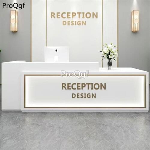 Prodgf 1Pcs A Set Yours Reception Table Desk(logo customized)