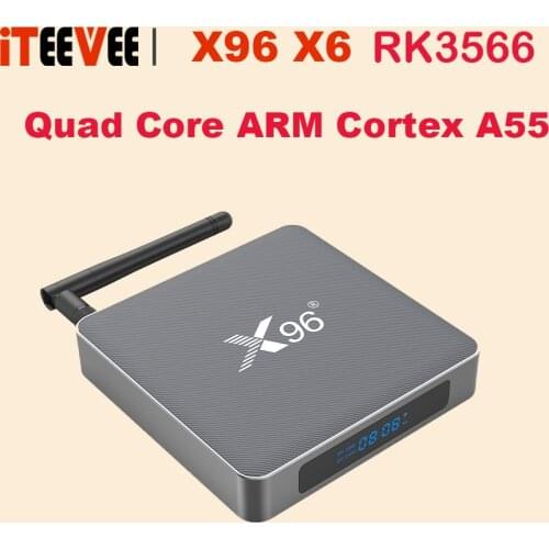 10PCS Rockchip RK3566 X96 X6 Android 11 Smart Tv Box 8GB RAM 64GB 128GB ROM 1000M 2.4G5G Dual WIFI Media Player 4GB 32GB Set BOX