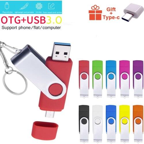 Real USB 3.0 OTG Metal Usb Flash Drive High Speed Pendrive 64GB 128GB 256GB 512GB Key Usb Stick Pen Drive Flash Usb3.0 Gifts