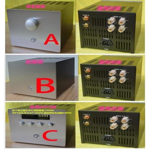 KYYSLB 180*150*230MM S180 Vertical Amplifier Chassis Box DIY Enclosure Aluminum Panel Amplifier Case Shell with Cooling Holes