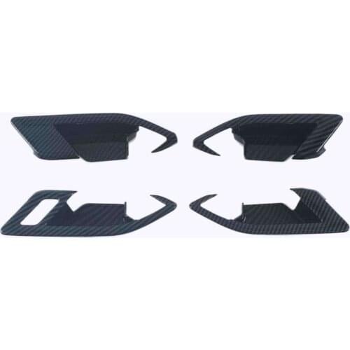 For Volkswagen Golf 8 MK8 Pro 2021 2022 Carbon Fiber Inner Door Handle Bowl Cover Trim Frame Sticker Car Interior Accessories
