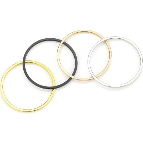 1Pc Latest The New 2020 Ring Female Japanese and Korean Fashion Stainless Steel, Titanium Steel Ring Tail Han Edition Joint Ring