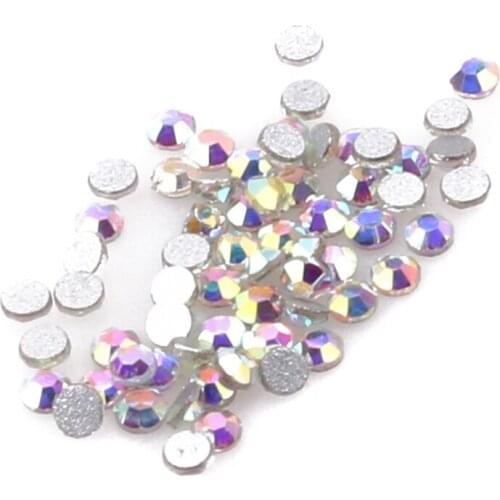 1pack Crystal Nail Art Rhinestones 3d Charm Glass Flatback Non Hotfix DIY Nail Jewelry Sticker Flash Stone Nail Sticker