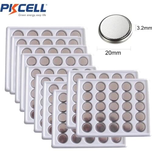 2000Pcs PKCELL CR2025 2025 DL2025 3V Lithium Battery Button Cell Battery