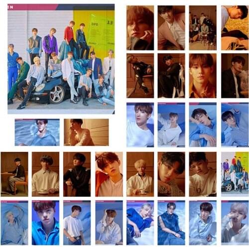 30Pcs/Set SEVENTEEN IKON Photo Pictures Cards LOMO Cards Self Made Pictures Photocard Fan Supplies