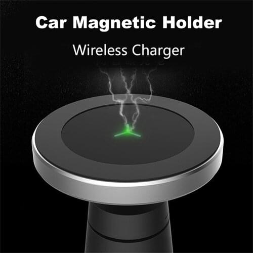 696 W5 Wireless Charger QI Standard Magnetic Car Phone Wireless Charger Dashboard Air Vent For Samsung