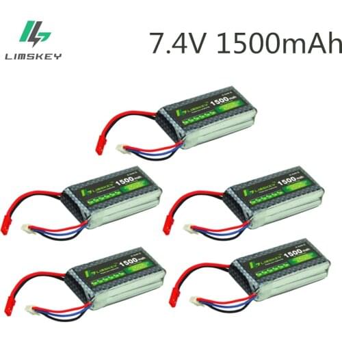 7.4V Lipo Batteries For RC Halicopter Airplanes 2s 7.4v 1500mAh Lithium Battery 1500ma 7.4v RC Batterys 2s Battery
