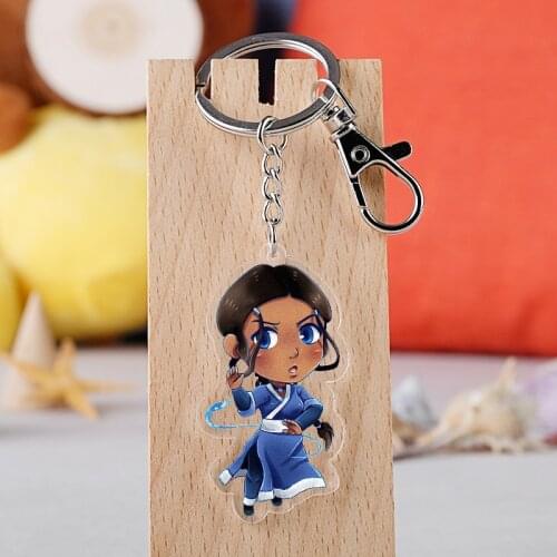 Avatar series The Last Airbenders Keyring Cartoon Figure Aang Katara Azula Appa Acrylic Pendant keychain