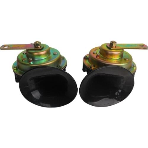 Snail Car Horn 12v Whistle Horn Waterproof Electronic High and Low Pitch Pair Mounted 24 v Universal Horn