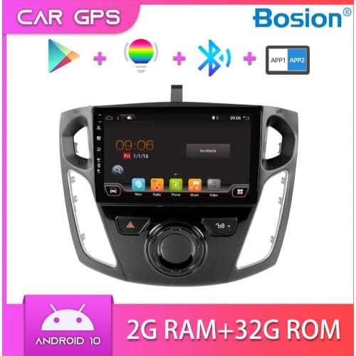 Car Radio GPS Navi Quad Core Android 10.0 For Ford Focus Stereo Player Bluetooth AUX DAB Wifi Map Camera SWC
