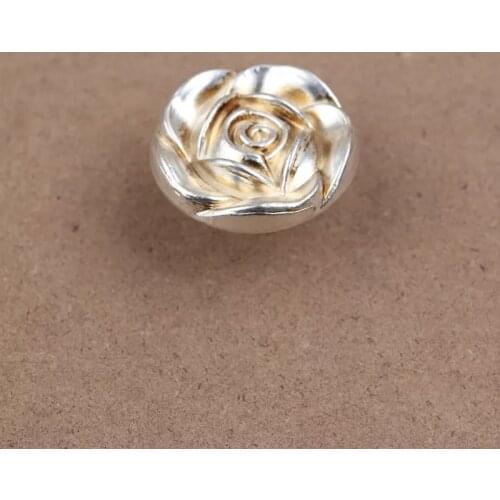 Free shipping European classical furniture handles Rose type ancient silver handle Drawer single pull handles Wine cabinet knobs