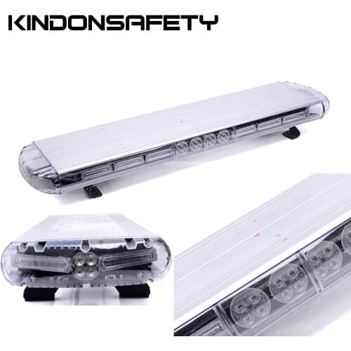 Free shipping y Fedex! 50inch/1270mm warning lightbar, strobe lightbar with 96pcs 3W linear LED, aluminium housing, 12 or 24VDC