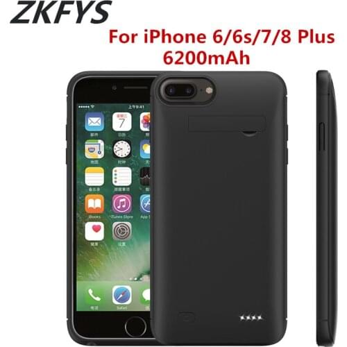 Power Case 6200mAh Portable External Power Bank Battery Case Cover For iPhone 6 6s 7 8 Plus Fast Phone Charger Battery Case