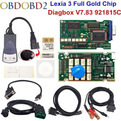 FW 921815C Lexia3 PP2000 V7.83/V9.68 OBD2 Diagnostic Tool Lexia 3 Diagbox 7.83 Multi-languages For Peugeot&Citroen DHL Free