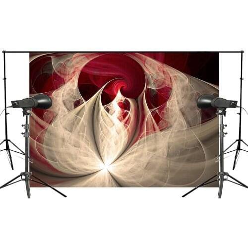 Exquisite Magnified Red and White Intersection Background Abstract Backdrops Art Photo Studio Backdrop