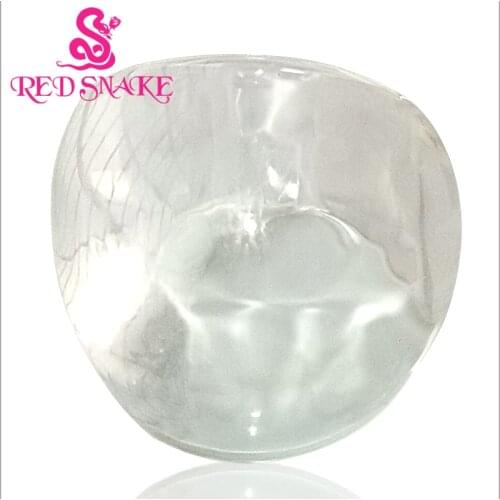 RED SNAKE Fashion Ring Handmade white with Silvercolor foil Transparent Murano Glass Rings