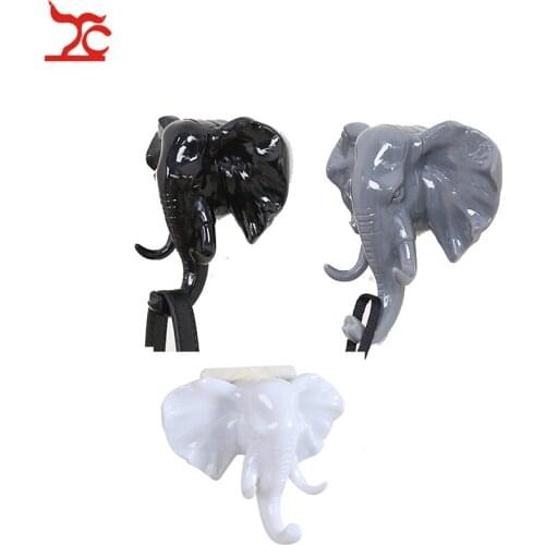 Creative Animal Elephant Deer Head Wall Door Hook Hanger Cool Key Clothes Coat Umbrella Hat Bag Towel Decor Organizer Rack Hook