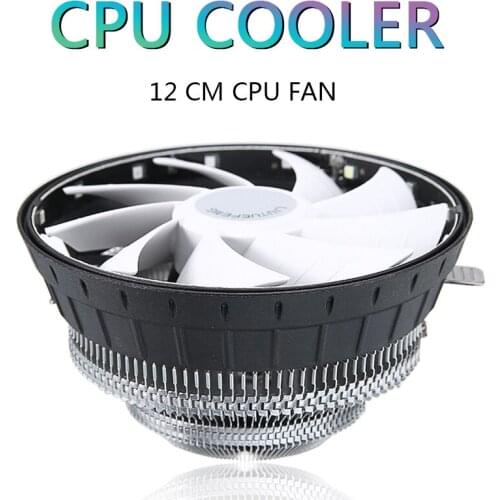 New Arrival 12cm Computer Case CPU Fan Cooling Colorful RGB LED Heatsink Mute Fans Cooler For Intel LGA1156/1155/AM3