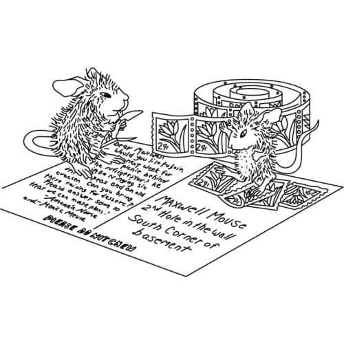 Mouse stamp Clear Stamp for Scrapbooking Transparent Silicone Rubber DIY Photo Album Decor A87