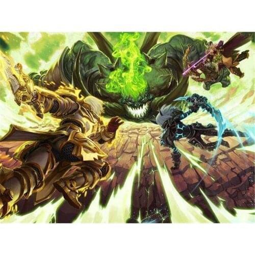 World Of Warcraft Pre-Printed 11CT Cross-Stitch DIY Embroidery Set DMC Threads Sewing Painting Needlework Handicraft Sales