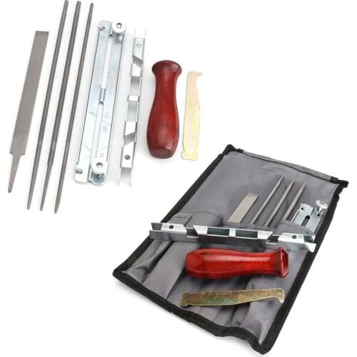 8PCS x Chain Saw Sharpening Kit Guide Bar File Instruction Chainsaw File Tool Set