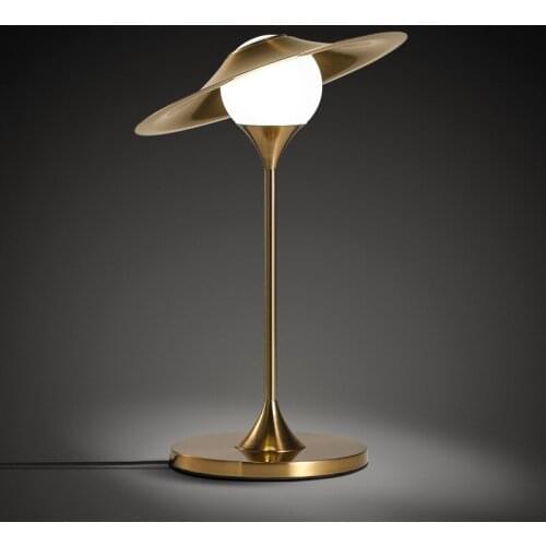 Nordic modern minimalist LED iron glass lampshade table lamp study bedroom bedside lamp