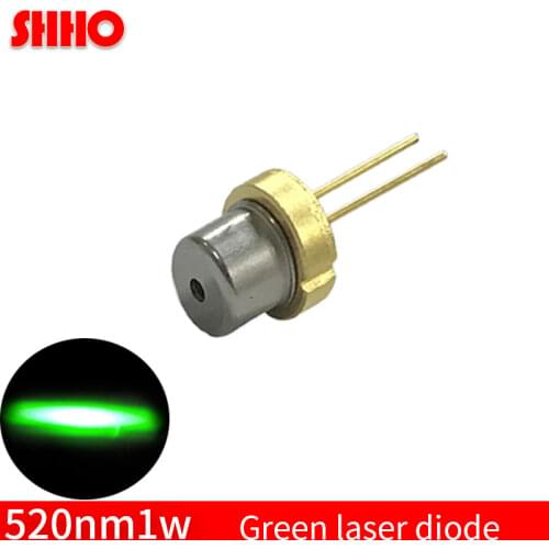 High power laser semiconductor TO05/diameter 9mm 520nm 1w green laser diode 1000mw laser launcher head photoelectric components
