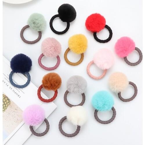 Cute Imitation water ball hair ring female rubber band elastic hair bands Korean headwear children hair Accessories ornaments