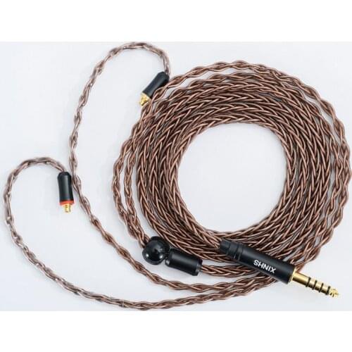 Replacement Cable Copper Plated Silver Upgraded Wire 8 Strand HIFI Earphone Cable for BLON BL-03 BL-05 BL05 ZSN PRO ZS1O PRO