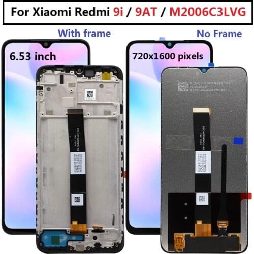 Original Black 6.53 " For Xiaomi Redmi 9i M2006C3LII / Redmi 9AT Global M2006C3LVG LCD Display Touch Screen Digitizer Assembly