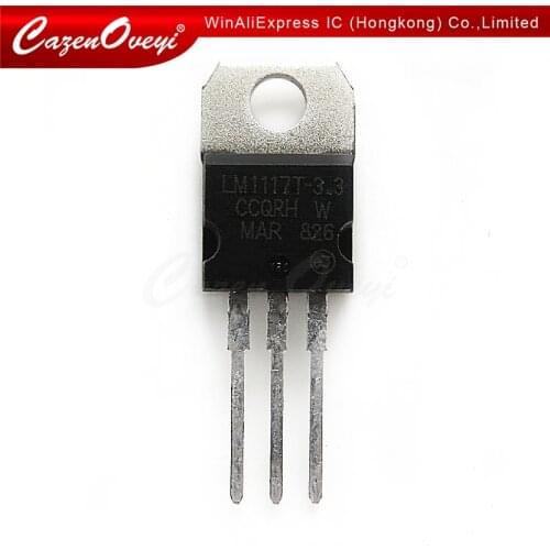 10pcs/lot LM1117T-3.3 TO220 LM1117-3.3 LM1117T 3.3V LM1117 TO-220 In Stock