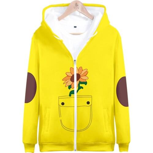 2021 WONDER EGG PRIORITY 3D Printed Zipper Hoodies Men/Women Fashion Hooded Sweatshirt Hip hop Streetwear