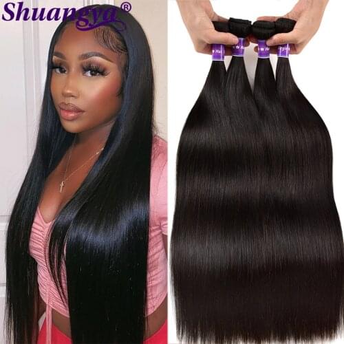 3 Pieces/ Lot Brazilian Straight Hair 3 Bundles 100% Human Hair Weave Bundles Miss Cara Remy Hair Extensions Can Be Dyed