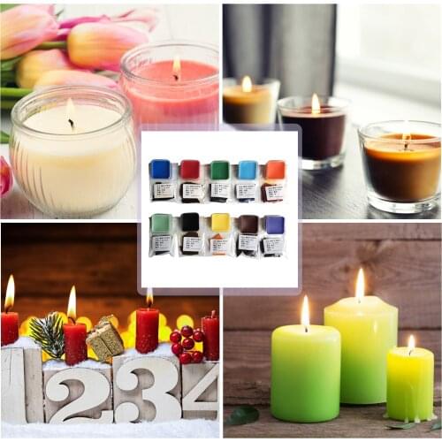 5g/Bag 24 Colors Candle Dye Soy Wax Dye Wax Pigment Colorant For Paraffin Soy Wax Craft DIY Scented Candle Making Supplies