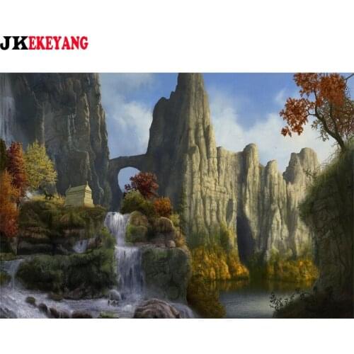 5D DIY square/round Diamond painting Waterfall Cross Stitch Diamond Embroidery Pattern Rhinestone J2916