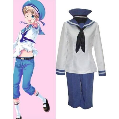 Seeland Peter Kirkland Cosplay Costume from Axis Powers Hetalia E001