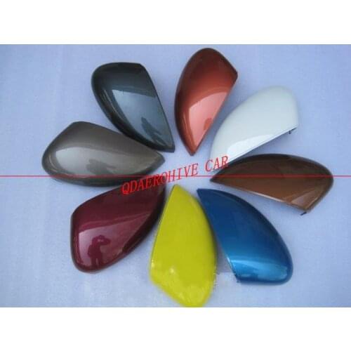 QDAEROHIVE Side Mirror Covers Caps chrome door mirror cover high quality ABS car styling for ford Fiesta 2009-2017