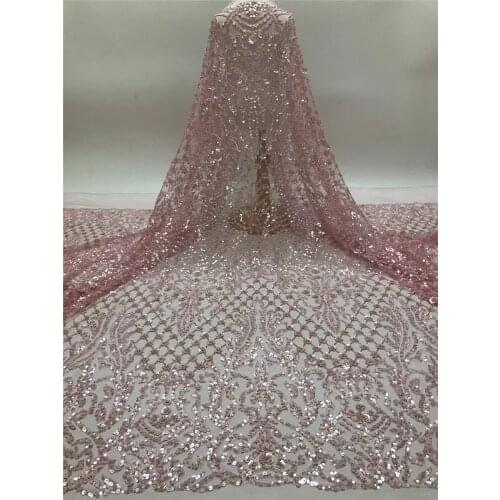 Hot-selling exquisite large flower position laminated flowers with beaded tulle lace, suitable for high-end party dresses for