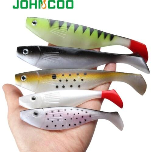 JOHNCOO Soft Fishing Lure 6pcs /110mm 4pcs /150mm Teeze Pro Shad Lure Berserk Sea Fishing Bass Pike Zander Soft Baits