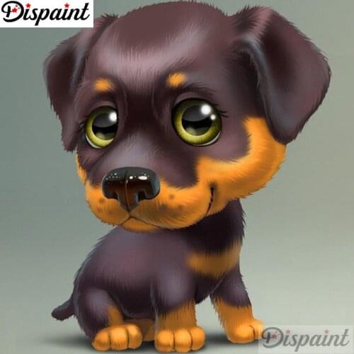 Dispaint Full Square/Round Drill 5D DIY Diamond Painting "Animal dog scenery" 3D Embroidery Cross Stitch 5D Home Decor A10665